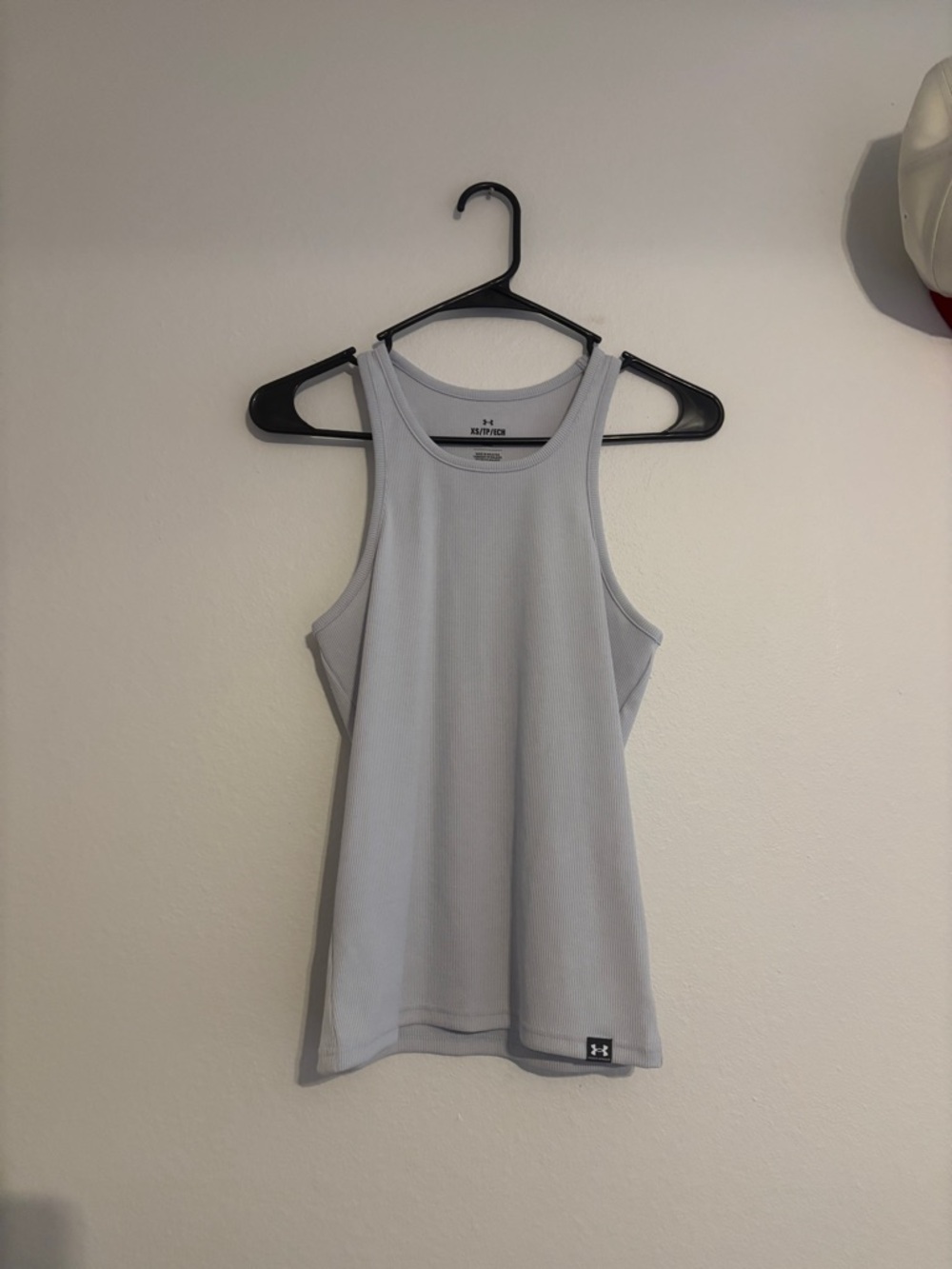 Under Armour Light Gray Ribbed Racerback Tank